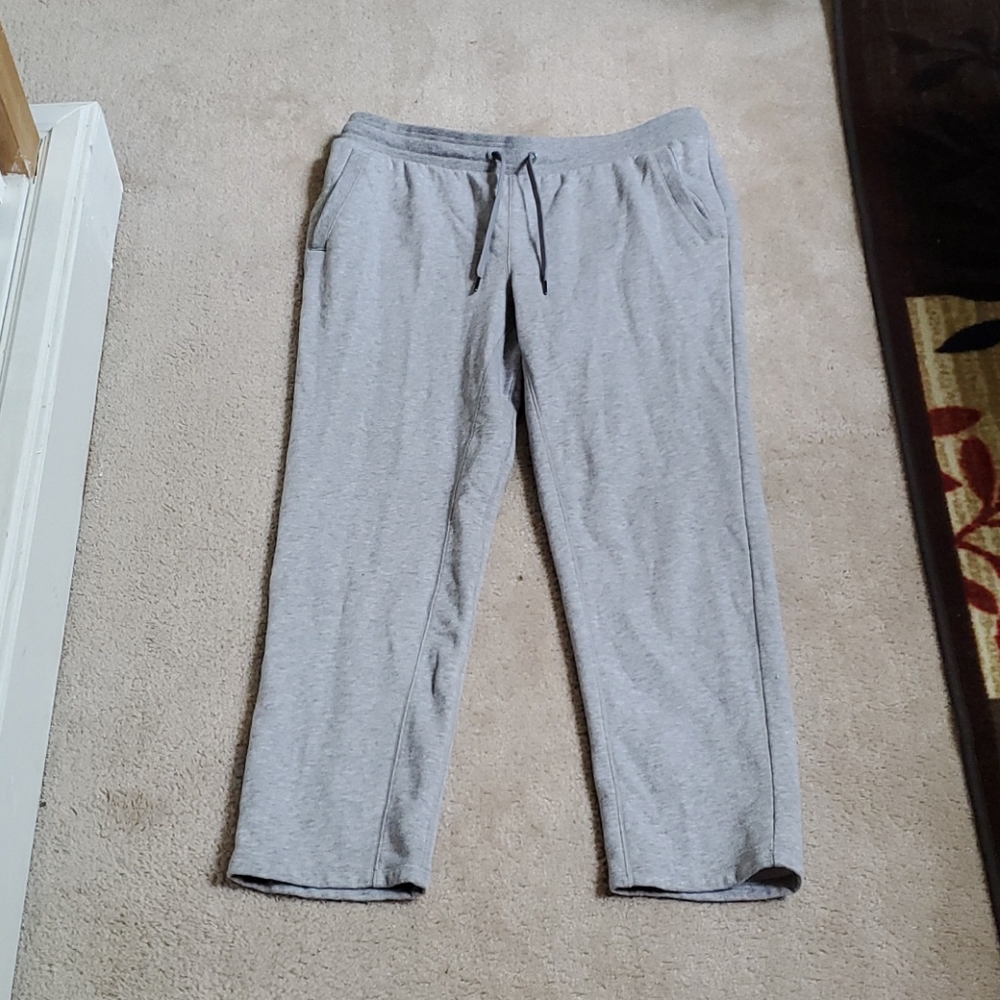Gray sweatpants